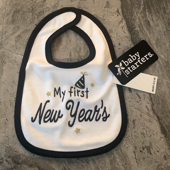 Rashti Baby & Rashti Kids - Baby Starters - My First New Year's Bib - NWT - Picture 7 of 16